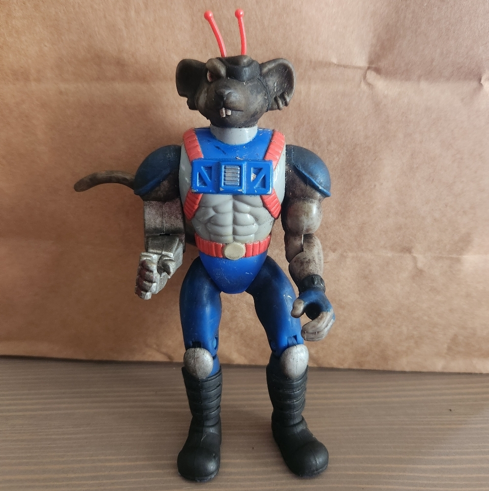 Vintage Biker Mice from Mars Action Figure Throttle 1993